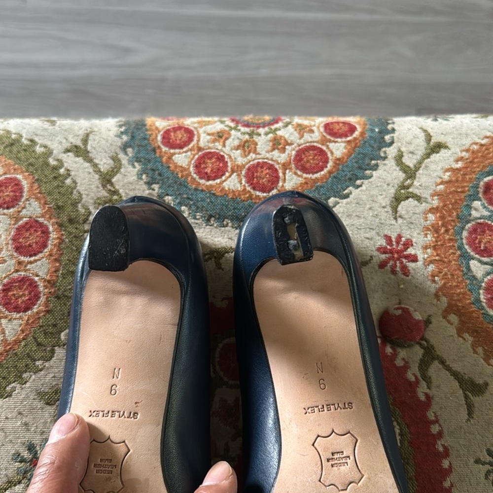 Bally Blue Leather Heels - Picture 8 of 8